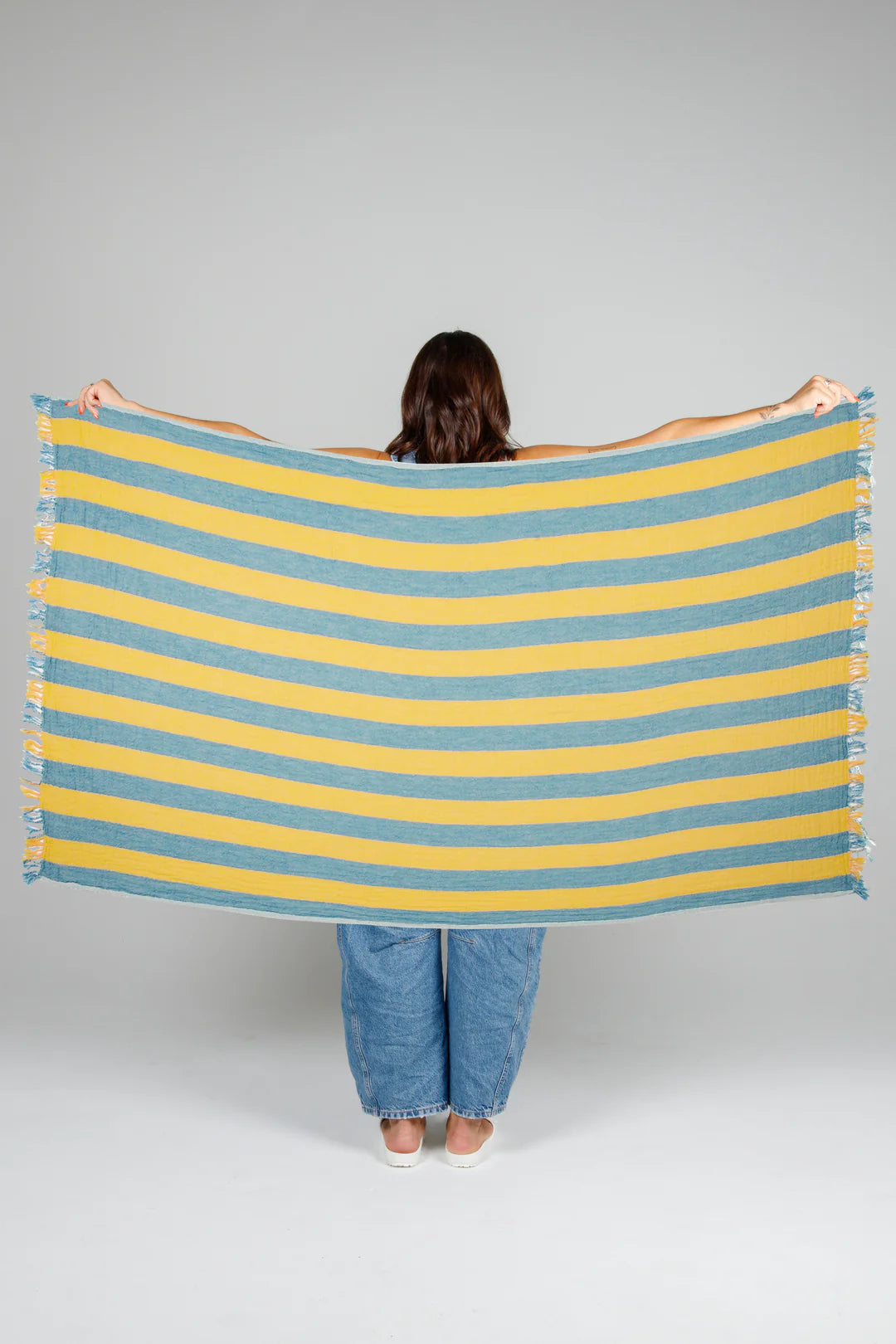 Tofino Towel | The Banks Muslin Turkish Towel | mint mix
