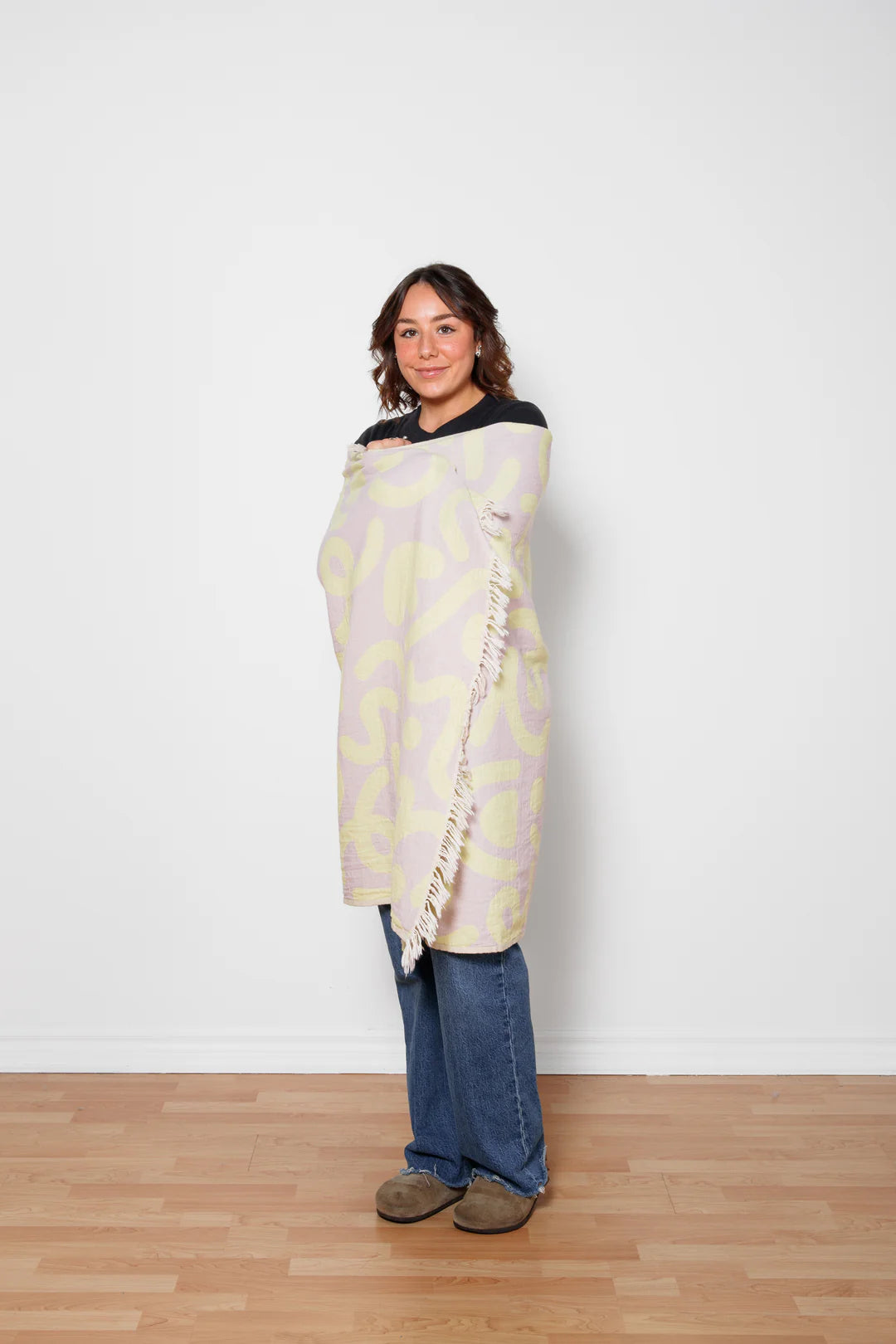 TOFINO TOWEL | THE DREW DOODLE TURKISH TOWEL | LIME