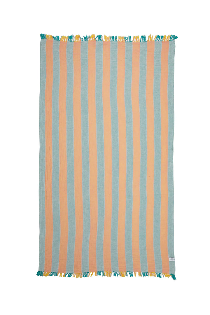 Tofino Towel | The Banks Muslin Turkish Towel | mint mix