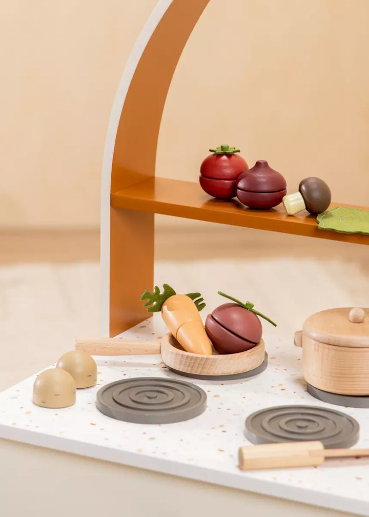 Wooden Vegetables Playset