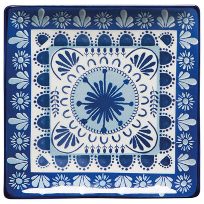 Porto Stamped Appetizer Plates | Set of 4