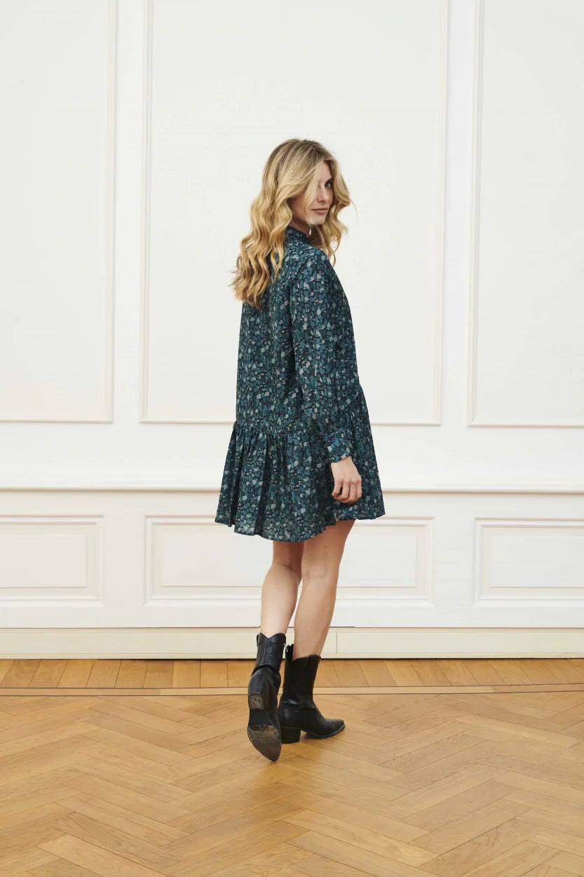 LOFTY MANNER | Simone Dress | blue dot