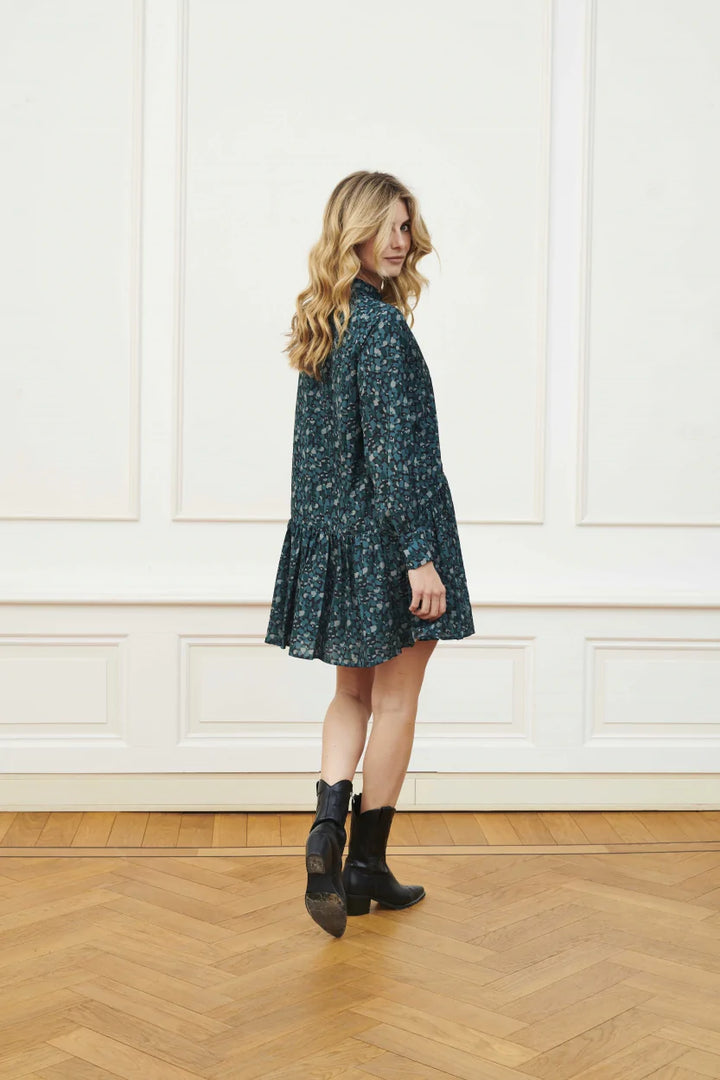 LOFTY MANNER | Simone Dress | blue dot