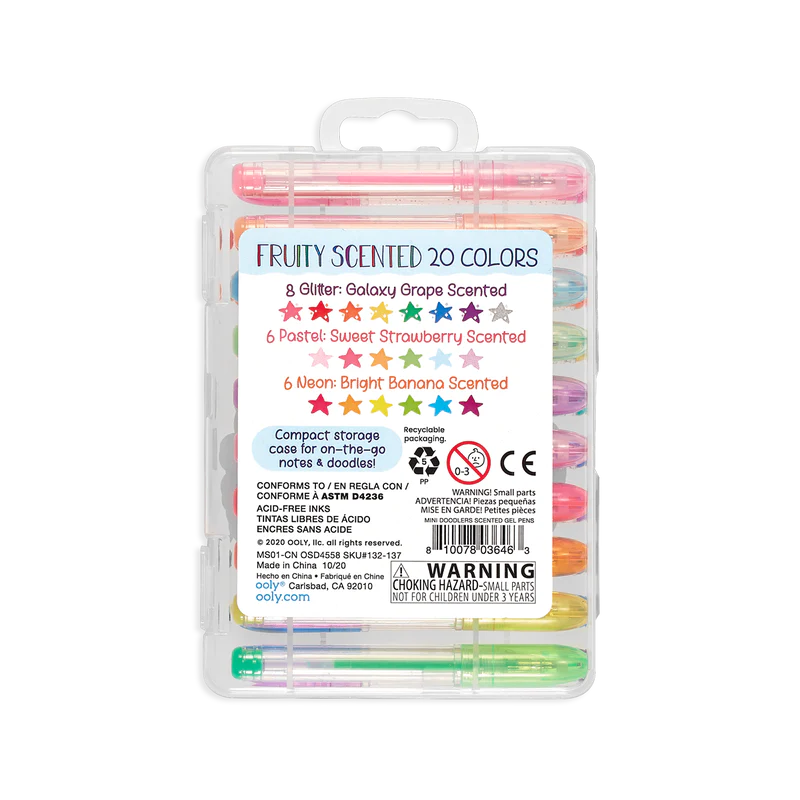 Mini Doodlers Scented Gel Pens - Set of 20