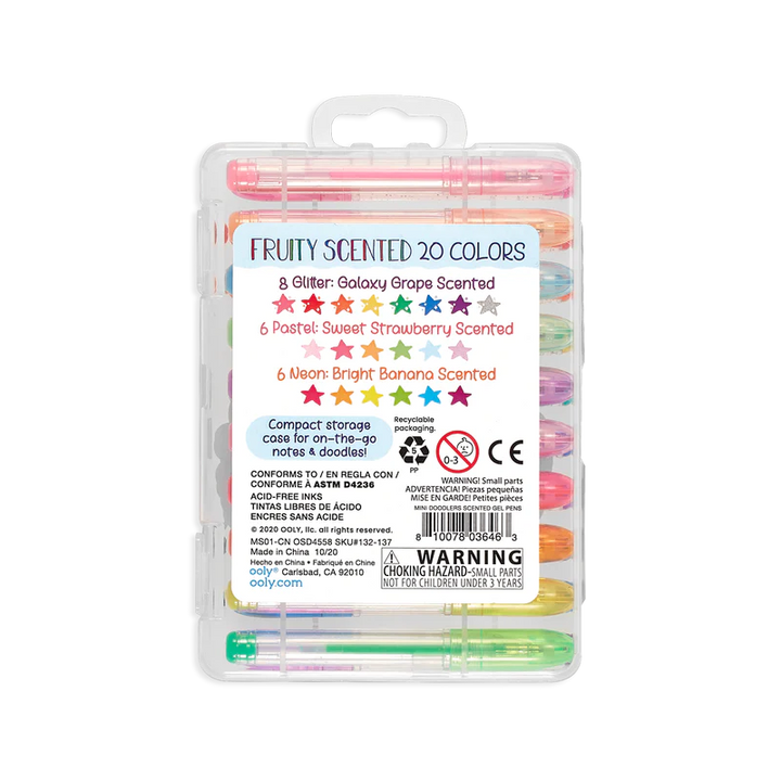 Mini Doodlers Scented Gel Pens - Set of 20