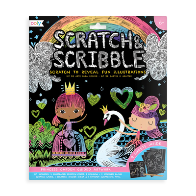 Scratch and Scribble Art Kit - Princess Garden