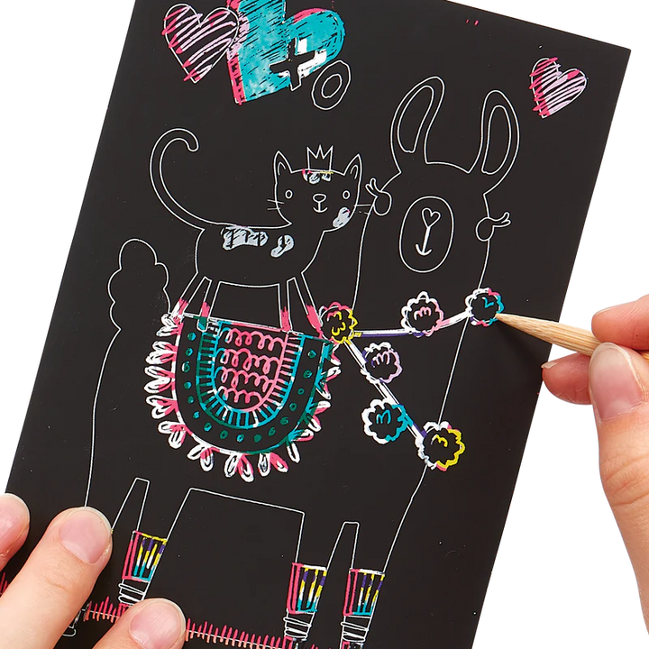 Mini Scratch and Scribble Art Kit - Funtastic Friends