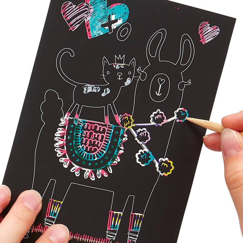 Mini Scratch and Scribble Art Kit - Funtastic Friends