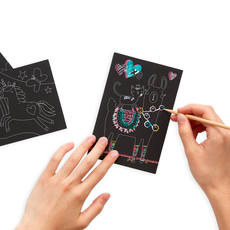Mini Scratch and Scribble Art Kit - Funtastic Friends