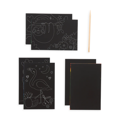 Mini Scratch and Scribble Art Kit - Funtastic Friends