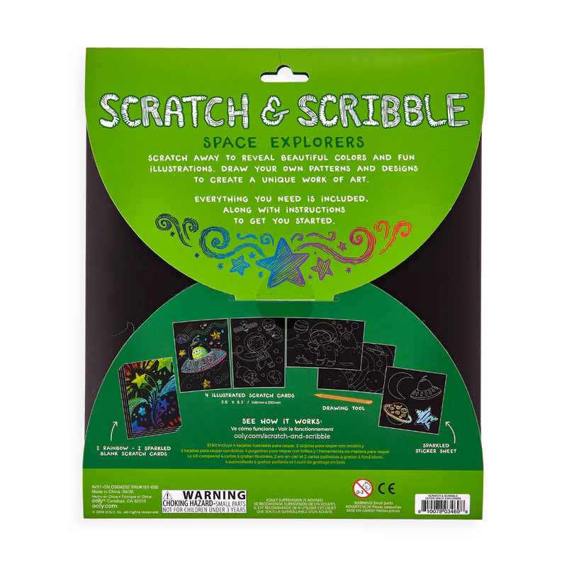 Scratch and Scribble Art Kit - Space Explorer