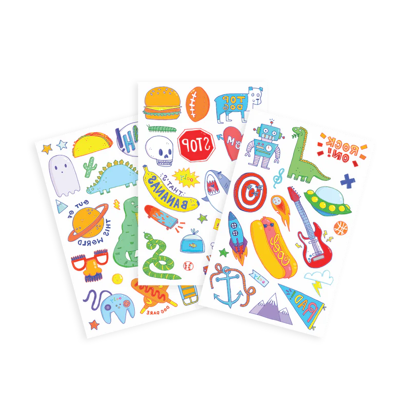 Non-Toxic Temporary Tattoos - Awesome Doodles