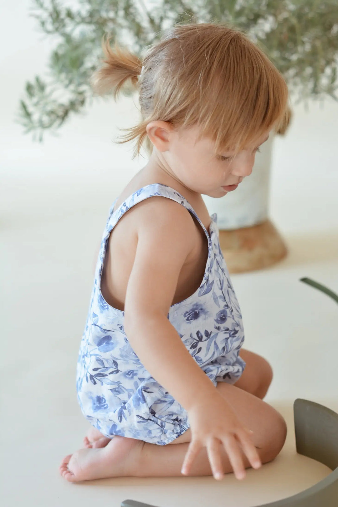 Toddler Romper - Blue Floral