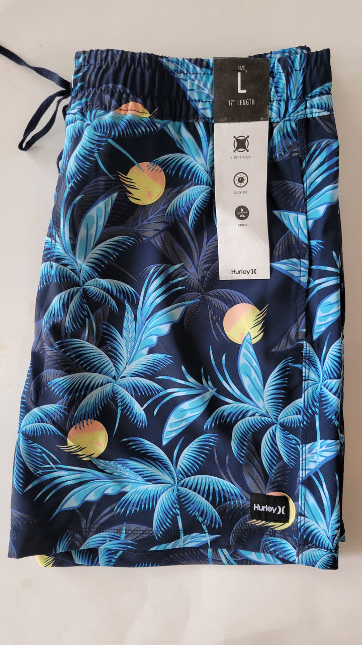 Hurley | Men's Cannonball Volley 17" Shorts -Obsidian