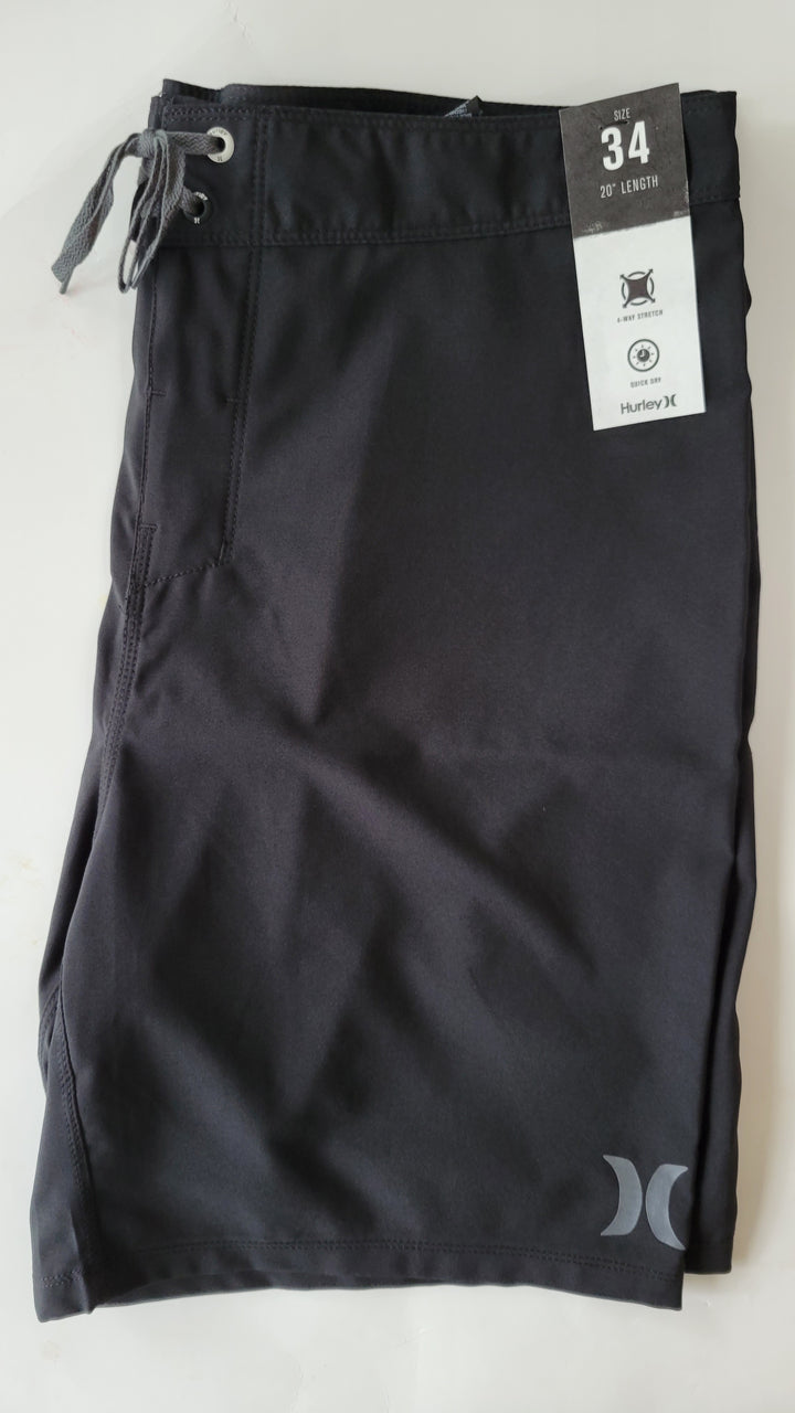 Hurley | Men's One and Only Solid 20" Boardshorts - Black