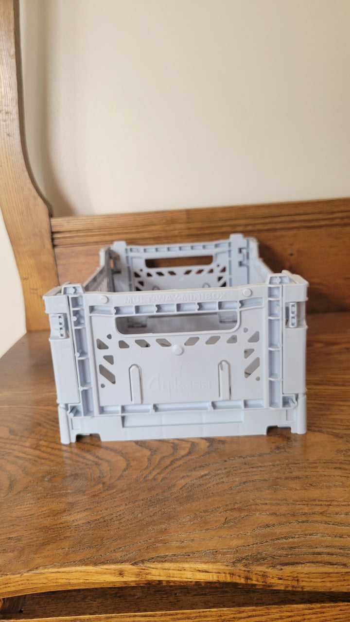 Foldable Crate - Pale Blue