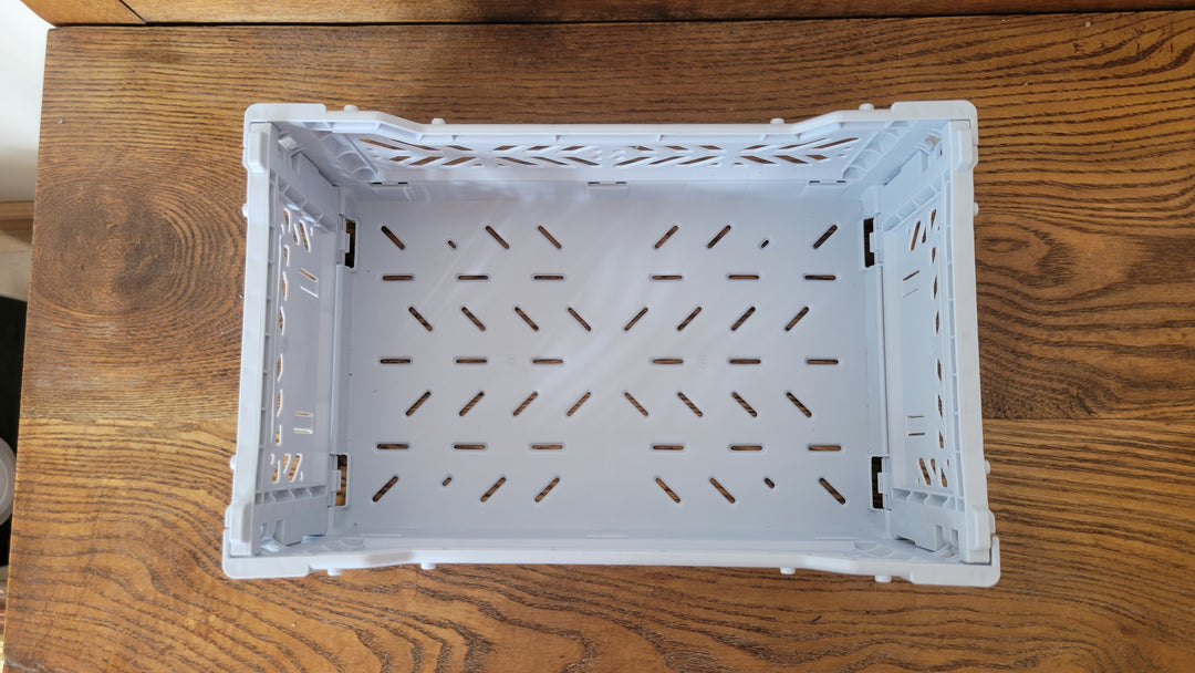 Foldable Crate - Pale Blue
