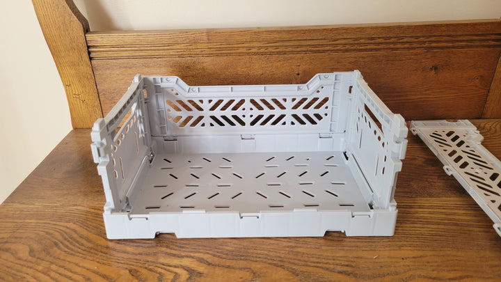 Foldable Crate - Pale Blue
