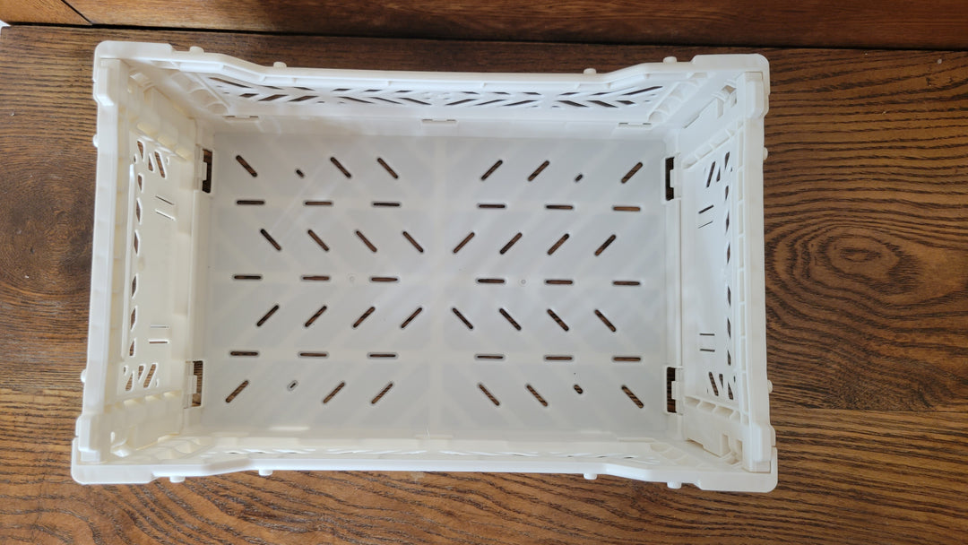 Foldable Crate - Cream