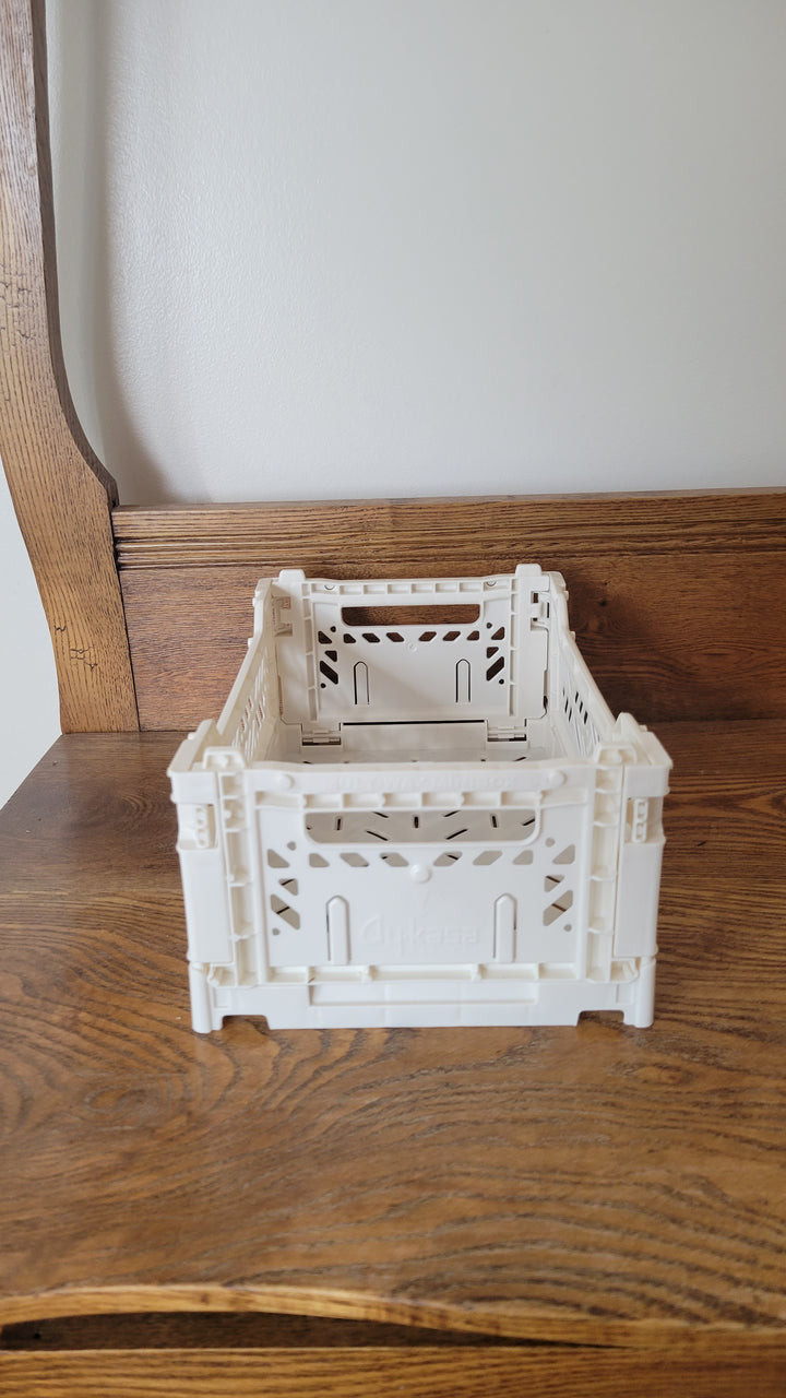 Foldable Crate - Cream
