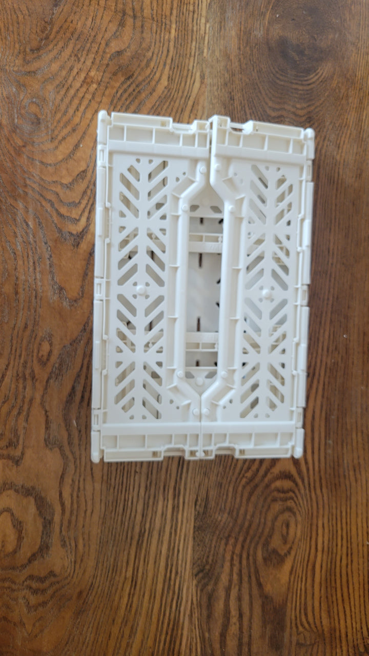Foldable Crate - Cream