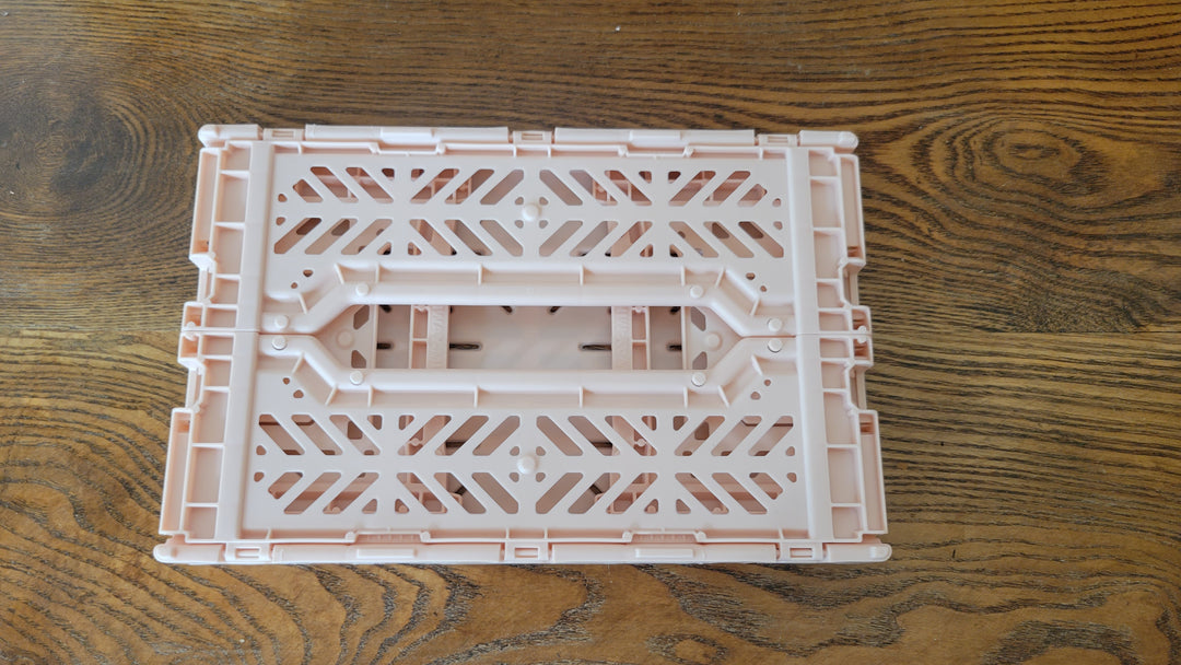 Foldable Crate - Pale Pink