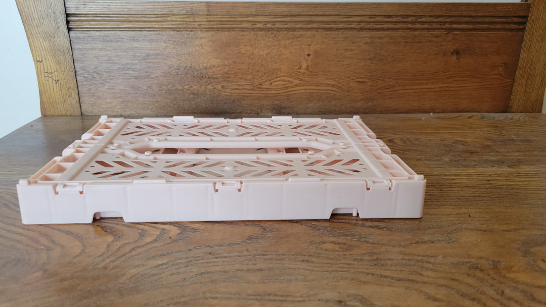Foldable Crate - Pale Pink