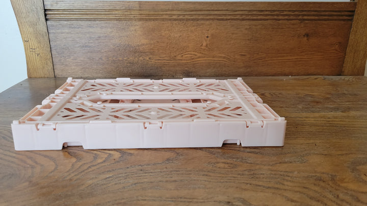 Foldable Crate - Pale Pink