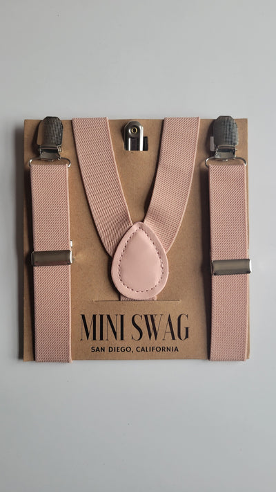 Mini Swag Blush Suspenders | Toddler 2-5