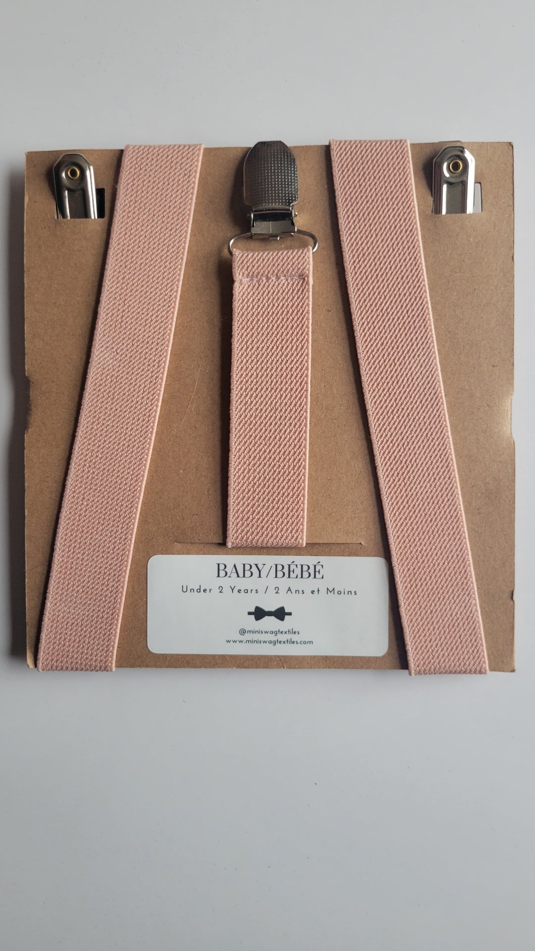 Mini Swag Blush Suspenders | Baby 0-2