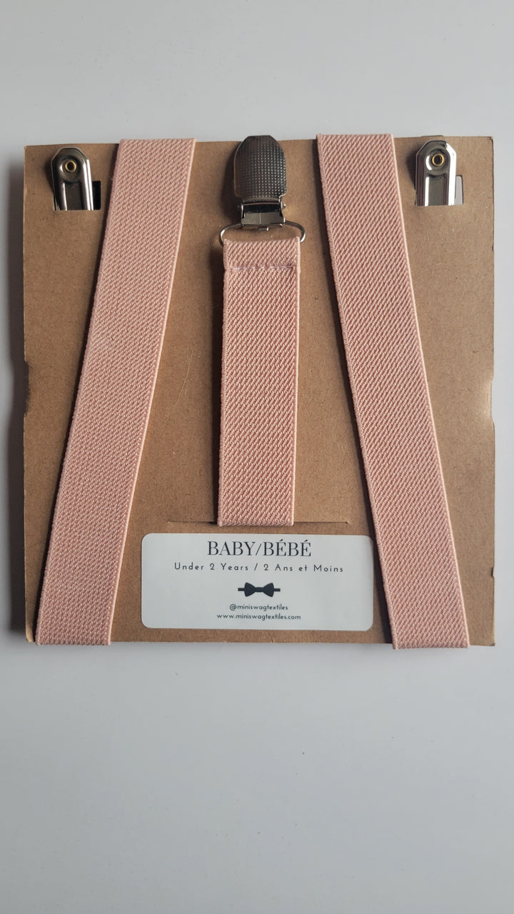Mini Swag Blush Suspenders | Baby 0-2