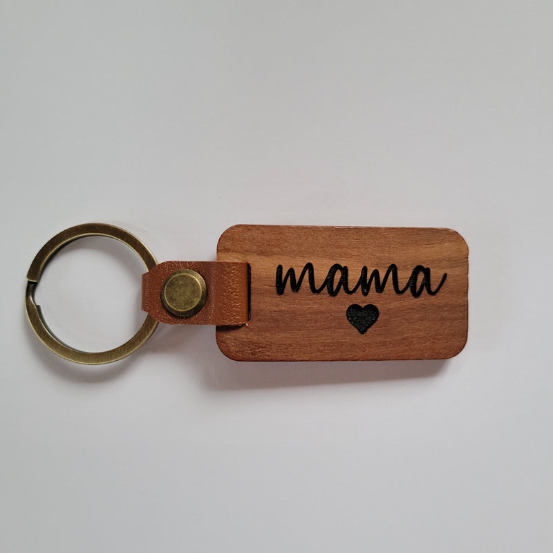 Wood & Leather Keychains