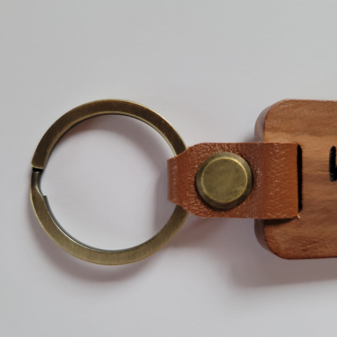 Wood & Leather Keychains