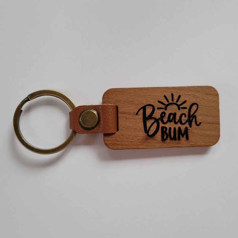 Wood & Leather Keychains