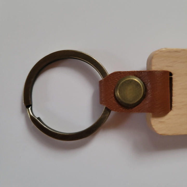 Wood & Leather Keychains