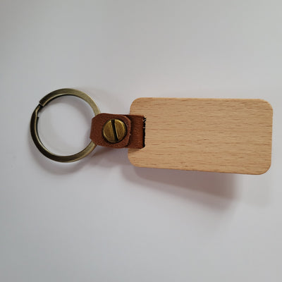 Wood & Leather Keychains