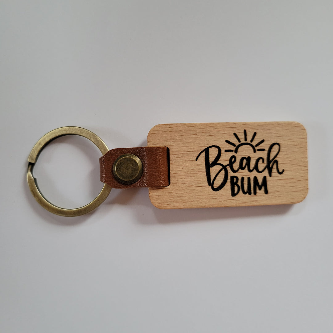 Wood & Leather Keychains
