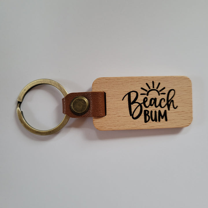 Wood & Leather Keychains