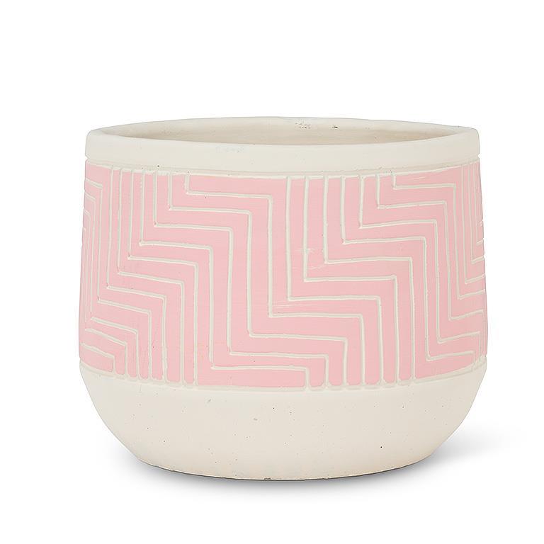 Small Etched Planter - Pink