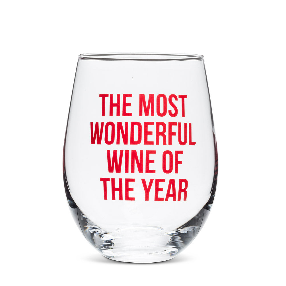 Wonderful Time Stemless Wine Glass
