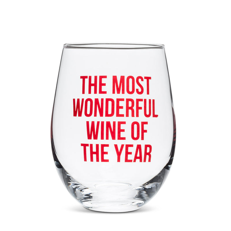Wonderdul Time Stemless Wine Glass