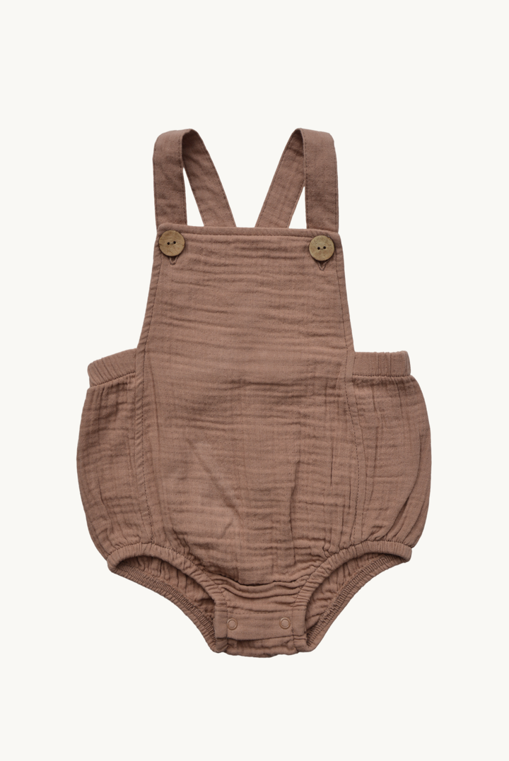 Toddler Romper Overalls | Macadamia