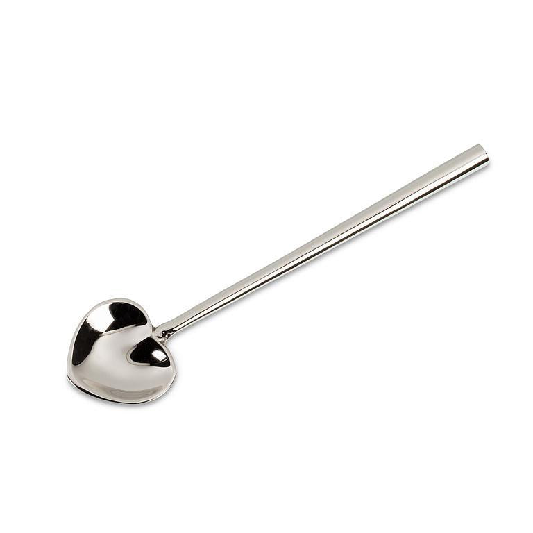 Heart Spoon / Drink Mixer - Silver