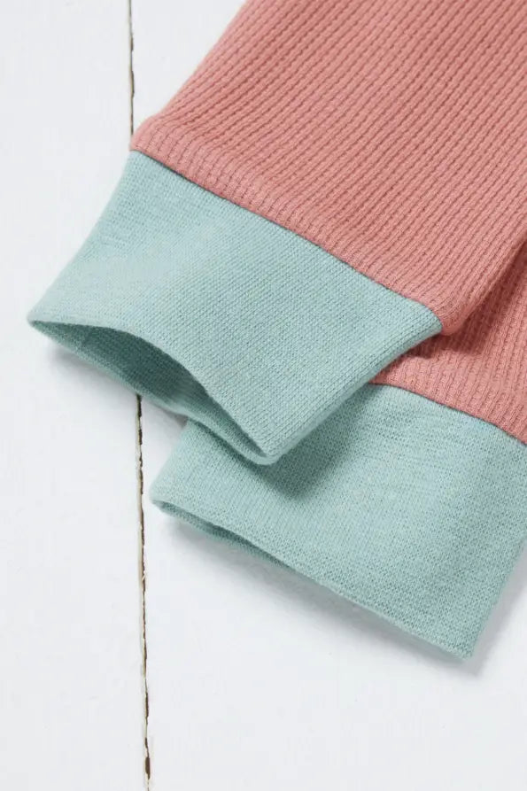 Rose Recycled Long Sleeve Waffle Leggings