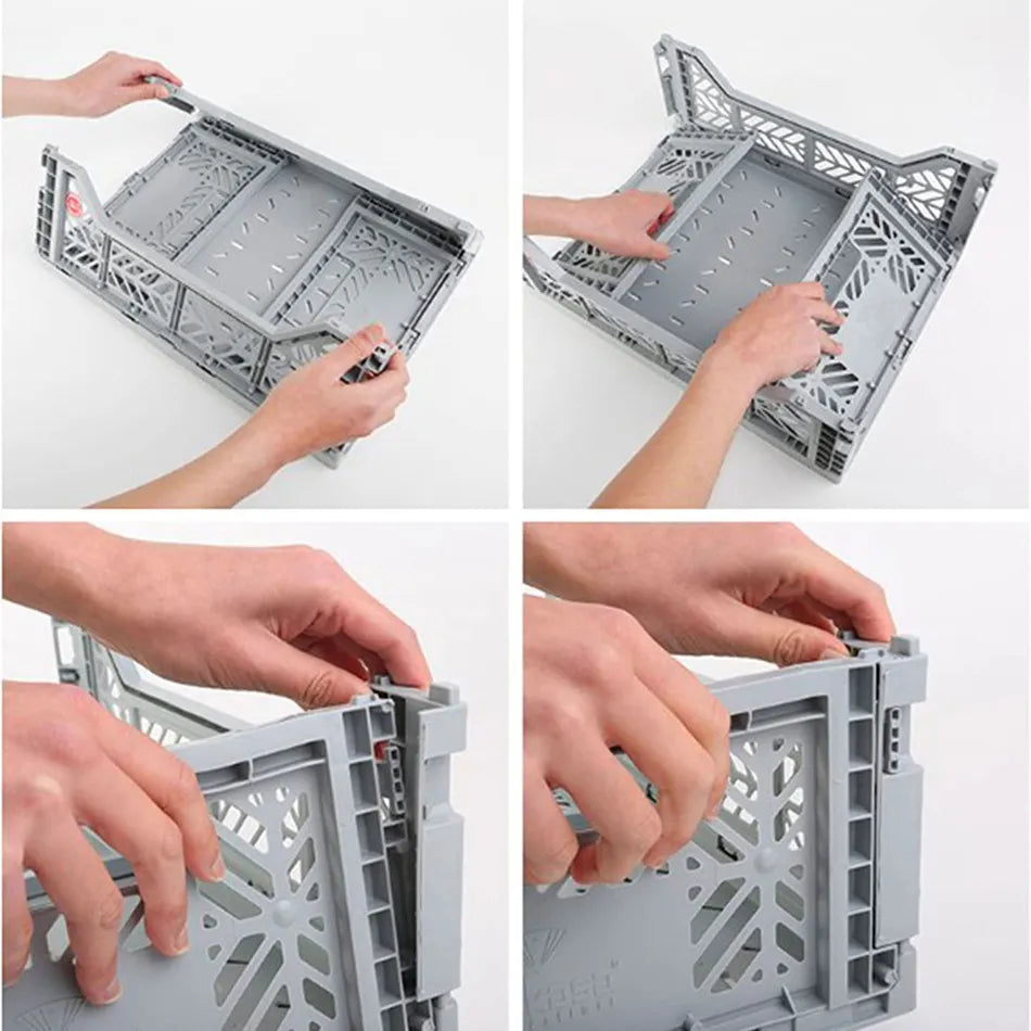 Foldable Crate - Pale Blue