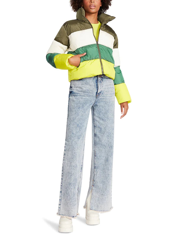 STEVE MADDEN | Daisy Puffer Jacket | Olive Night