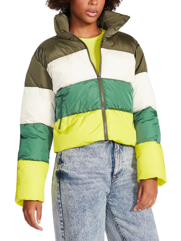 STEVE MADDEN | Daisy Puffer Jacket | Olive Night
