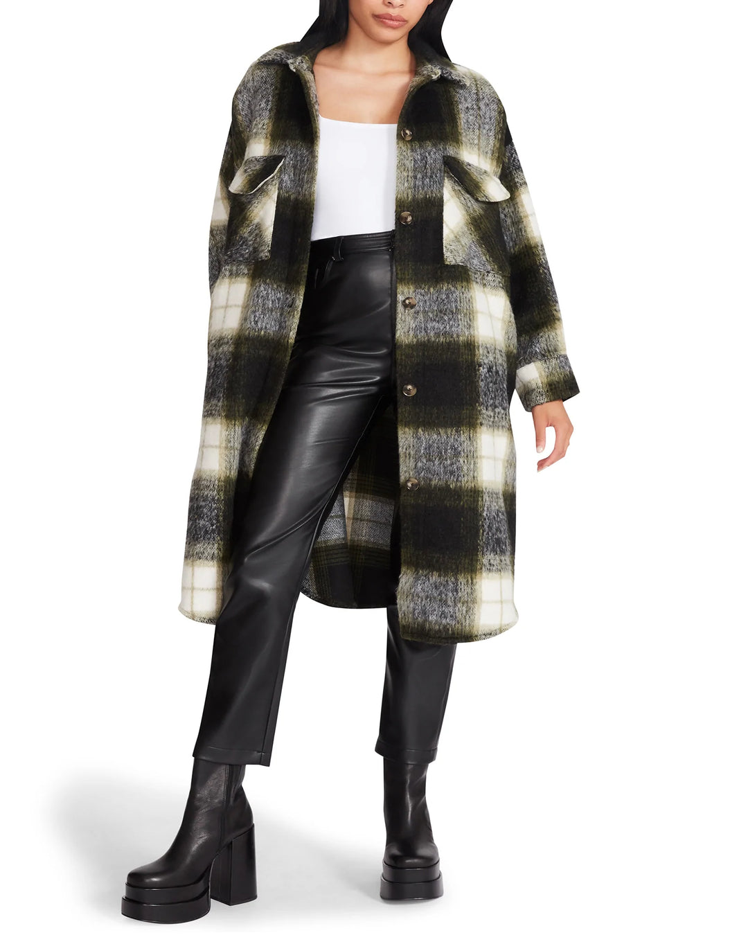 STEVE MADDEN | Chloe Shacket | Olive