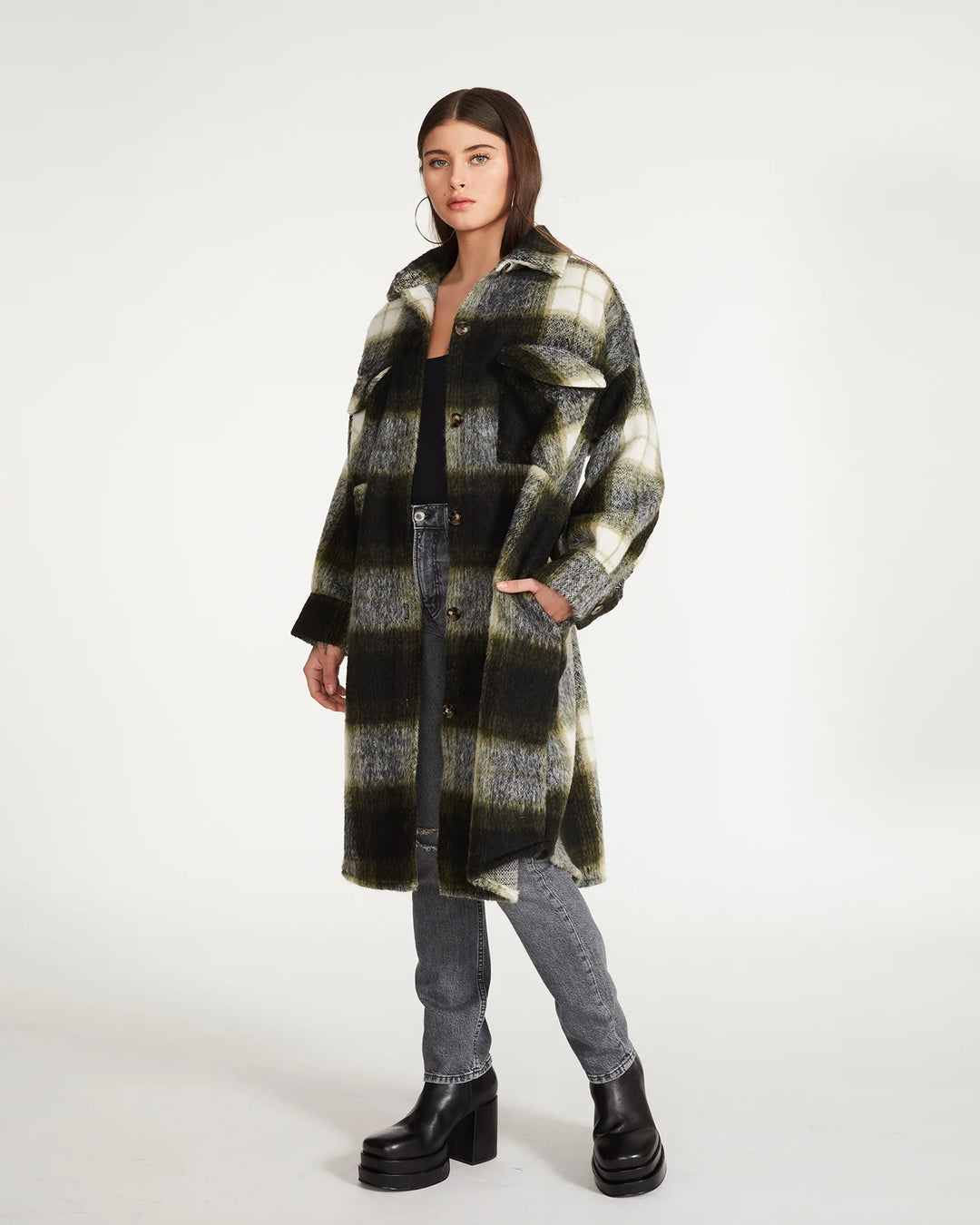 STEVE MADDEN | Chloe Shacket | Olive