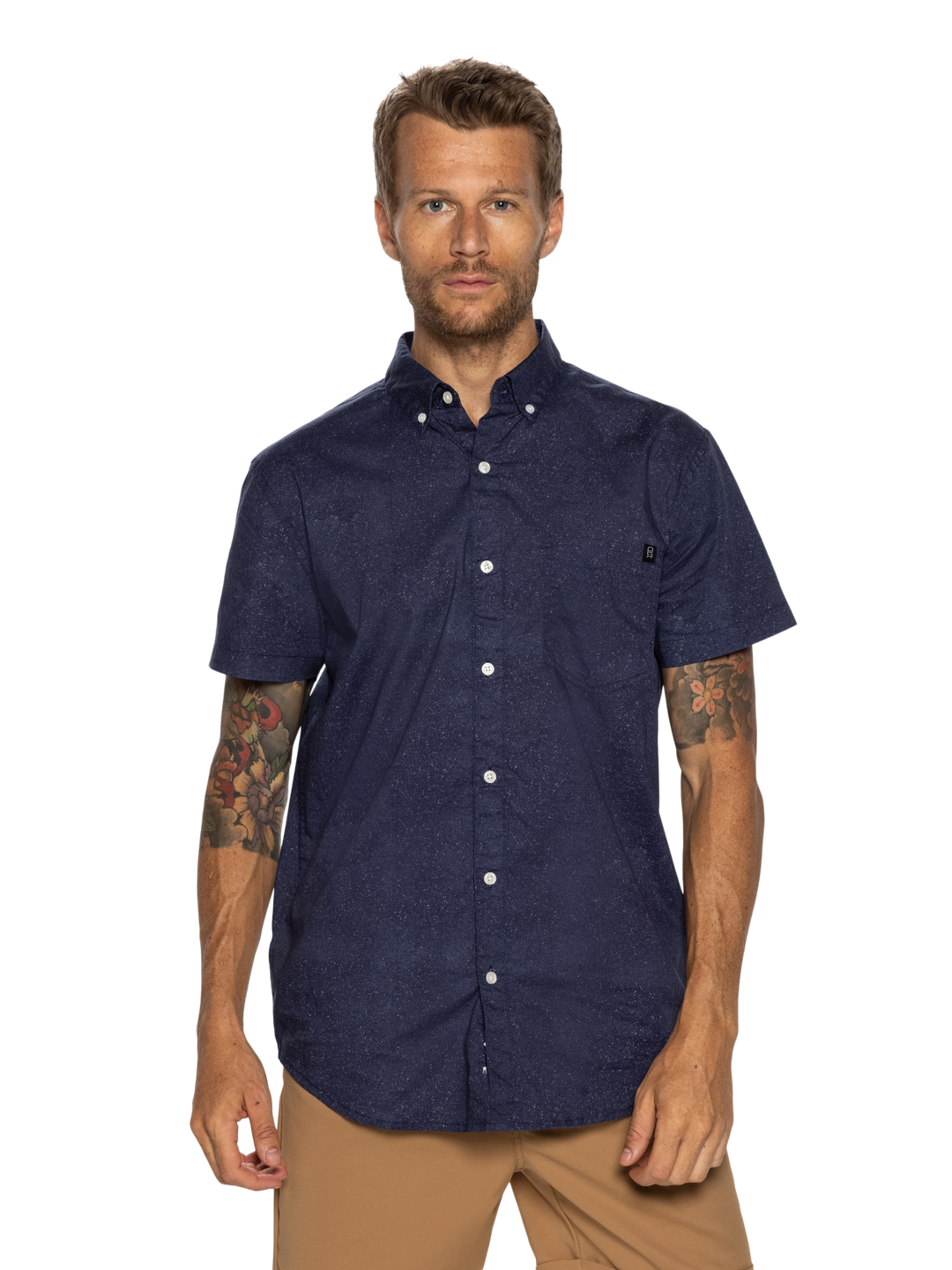 TeamLTD | Men's Fleck Button Up - Navy